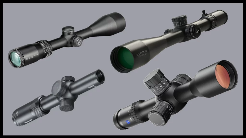 Four rifle scope options